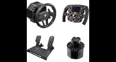 Thrustmaster T598-P Direct Axial Drive Force Feedback Wheel + Quick Release Adapter voor de T818 Direct Drive-Voet + Formula Wheel add-on Ferrari SF1000 Edition simulatorset