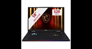 MSI Raider 18 HX AI A2XWJG-232NL 18'' Copilotplus gaming laptop