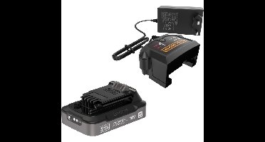 BLACK+DECKER POWERCONNECT 18V 2.0 Ah accu + 1A snellader oplader