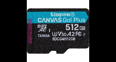 Kingston Canvas Go! Plus microSDXC 512 GB geheugenkaart
