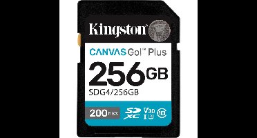 Kingston Canvas Go! Plus SDXC 256 GB geheugenkaart