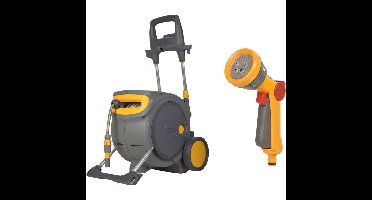 Hozelock Auto Reel Mobile slangenwagen met 35 m slang, Incl. Multi Spraygun