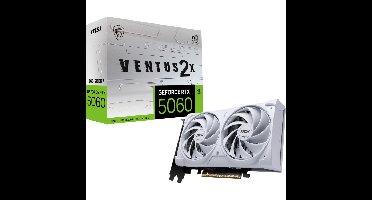 MSI GeForce RTX 5060 8G VENTUS 2X OC WHITE grafische kaart