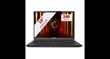 MSI Stealth A18 AI+ A3XWHG-008NL 18'' Copilotplus gaming laptop