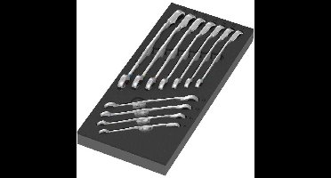 Wera 9733 Schuimrubberen inzetstuk met 6001 Joker Switch Set 1, 11-delig moersleutel