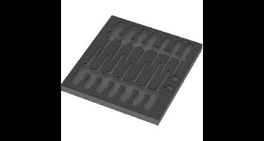 Wera 9811 Schuimrubberen inzetstuk voor VDE schroevendraaiers Set 1, zonder gereedschap inlay