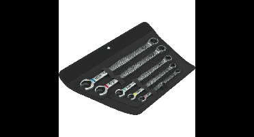 Wera 6007 Joker 5 set 1 Steek-ringratelsleutelset, 5-delig moersleutel