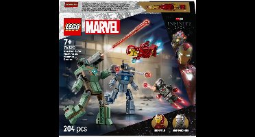 LEGO Marvel - Iron Man en War Machine vs. Hammer Drones Constructiespeelgoed