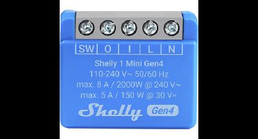 Shelly 1 Mini Gen4 relais