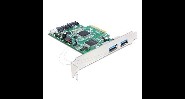 DeLOCK PCI Express x4 Card > 2 x external USB 3.0 + 2 x internal SATA 6 Gb/s controller