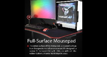 Arozzi Arena Fratello Gaming Desk - Black