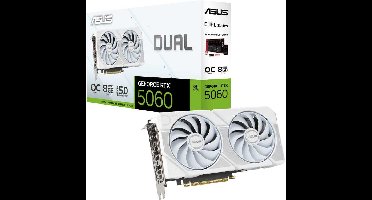 ASUS GeForce RTX 5060 DUAL OC WHITE 8GB grafische kaart