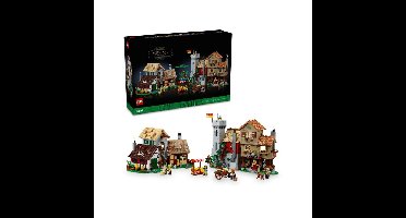 LEGO Icons - Middeleeuws stadsplein Constructiespeelgoed