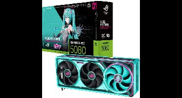 ASUS GeForce RTX 5080 ROG ASTRAL GAMING OC Hatsune Miku Edition grafische kaart