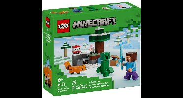 LEGO Minecraft Steve's Taiga Adventure Constructiespeelgoed