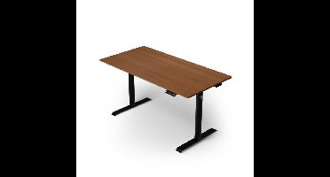 Arozzi Arena Nordico Sit/Stand Desk - Dark Walnut gaming desk