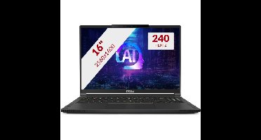 MSI Stealth A16 AI+ A3HWFG-002NL 16'' Copilotplus gaming laptop