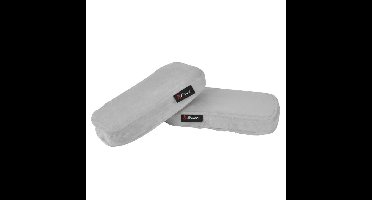 Arozzi Memory Foam Armrest Pads Grey polssteun