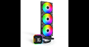 Montech HyperFlow Digital 360 bk behuizing