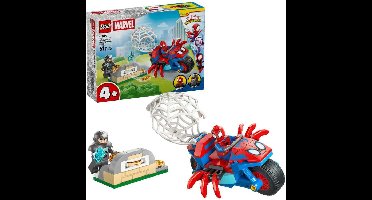 LEGO Marvel - Spidey op zijn motor vs. Rhino Constructiespeelgoed