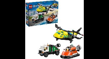LEGO City - Vliegtuig, servicewagen en hovercraft remix Constructiespeelgoed