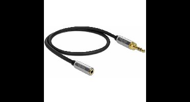 DeLOCK Stereo Jack 3,5 mm 3-Pin male > female verlengkabel