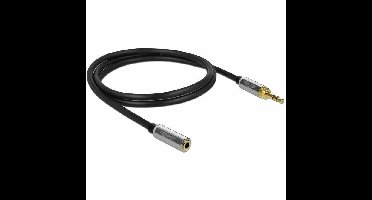 DeLOCK Stereo Jack 3,5 mm 3-Pin male > female verlengkabel