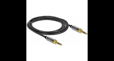 DeLOCK Stereokabel 3,5 mm 3 Pin-stekker > 3,5 mm 3 Pin-stekker