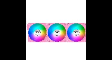 Thermaltake CT120 EX ARGB Sync PC Cooling Fan Pink (3-Fan Pack) case fan