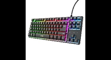 Trust GXT 833 Thado Toetsenbord met TKL-verlichting gaming toetsenbord