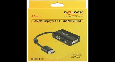 DeLOCK DisplayPort > VGA/HDMI/DVI adapter