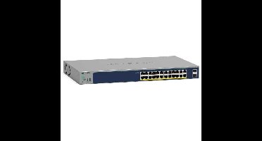 Netgear 24-poorts Gigabit Ethernet Hi-Power PoE+ Smart Switch met 2 SFP-poorten (GS724TPP)