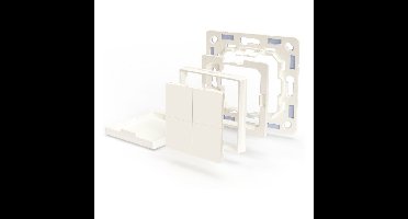 Shelly BLU Wall Switch 4 + Legrand adapter schakelaar