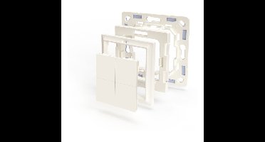 Shelly BLU Wall Switch 4 + Gira/Merten adapter schakelaar