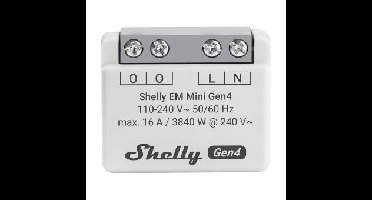 Shelly EM Mini Gen4 energiebesparing