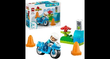 LEGO DUPLO - Blauwe politiemotor Constructiespeelgoed