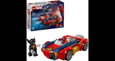 LEGO Marvel - Spider-Man auto vs. Venomized Wolverine Constructiespeelgoed