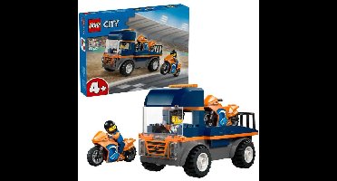 LEGO City - Transportwagen voor motoren Constructiespeelgoed