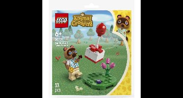 LEGO Animal Crossing - Tom Nook met Vliegend Cadeautje Constructiespeelgoed
