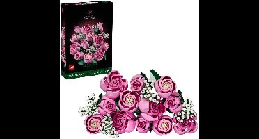 LEGO Botanicals - Roze rozenboeket Constructiespeelgoed