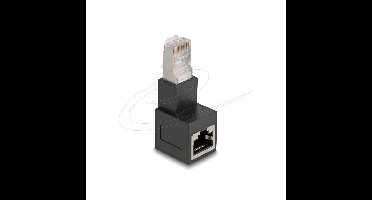 DeLOCK Delock RJ45 plug-RJ45 90° Cat6A Downward