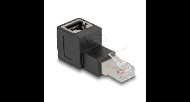 DeLOCK Delock RJ45 plug-RJ45 90° Cat6A Upwards