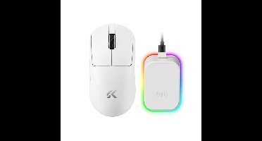 MCHOSE A7 V2 Ultra Plus White gaming muis