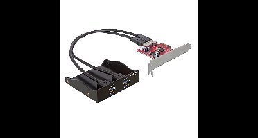 DeLOCK USB 3.0 Front Panel 2-Port Incl. PCI Express Card controller