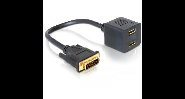 DeLOCK Adapter DVI 25 - 2x HDMI