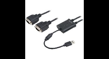LogiLink Adapter USB > 2x Serieel usb-adapter