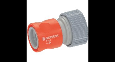 GARDENA Prof-System overgangsstuk met waterstop 19 mm (1/2") koppeling