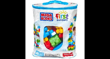 Mattel First Builders - Big Building Bag (Classic), 60 stuks Constructiespeelgoed