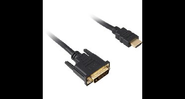 Sharkoon HDMI > DVI-D (24+1) kabel