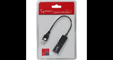 USB 3.0 naar Gigabit LAN Adapter met Flash-Slot - Zwart